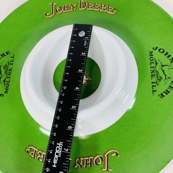 John Deere Green Chip Dip Serving Tray Melamine Ware 13" Farmhouse Kitchen Decor - Picture 10 of 13